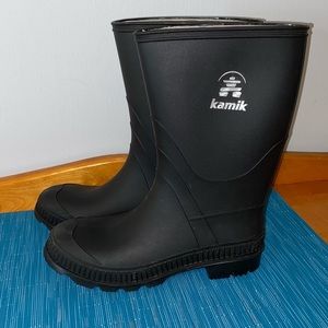 *SOLD* Kamik Black Rain Boot/Wellies/Galoshes Sz 5
